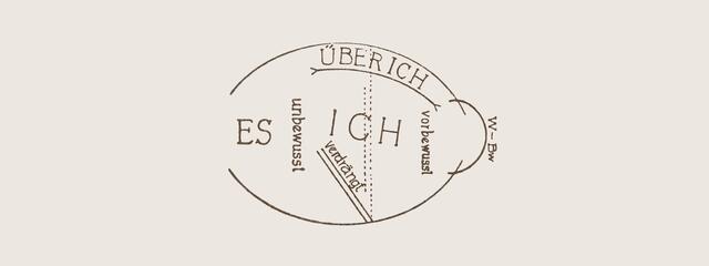 Handzeichnung von Freud